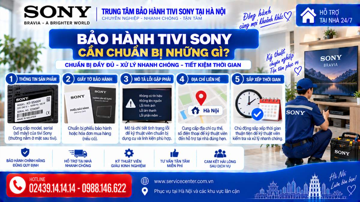 Bảo hành tivi Sony cần chuẩn bị những https://www.servicecenter.com.vn Hotline: 02439.14.14.14 - 0988.146.622 Uy Tín – Hỗ Trợ Tại Nhà 24/7