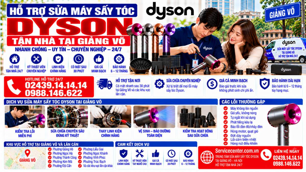 Mẹo sử dụng máy sấy Dyson hạn chế phát sinh lỗi Website: Servicecenter.com.vn 📞 Hotline: 02439.14.14.14 – 0988.146.622 – Hỗ Trợ Tại Nhà 24/7